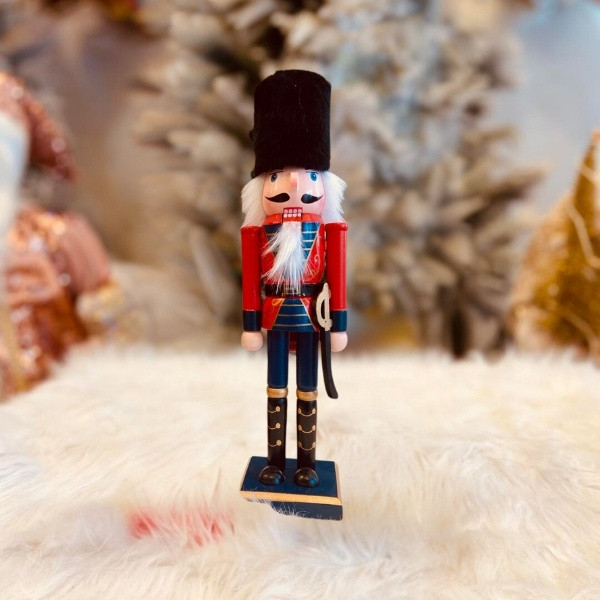 Wooden Nutcracker Soldier Decoration for Christmas Tree Comes in Many Shapes in 3 Sizes: 25cm