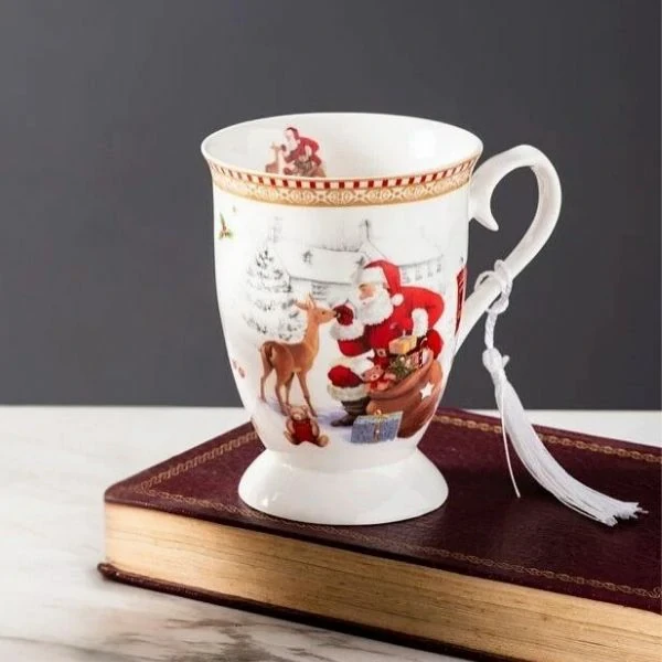 Cup with Christmas Decoration