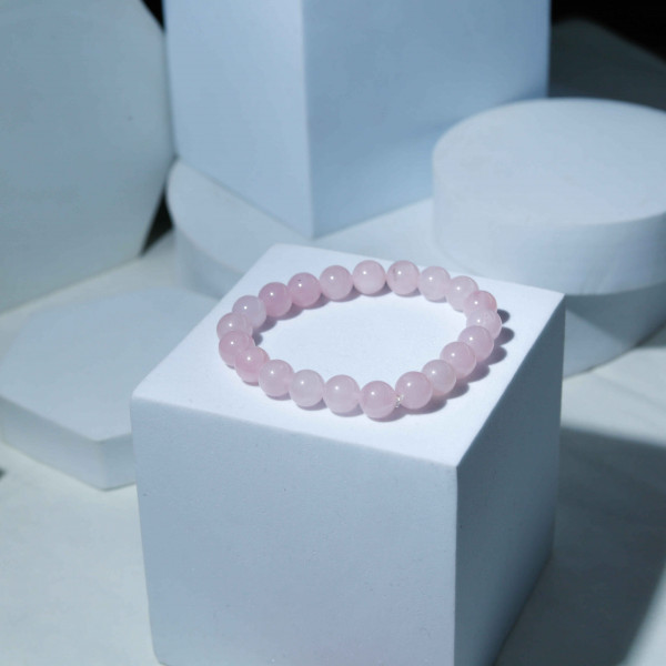 Light Pink Beads Gemstone Bracelet