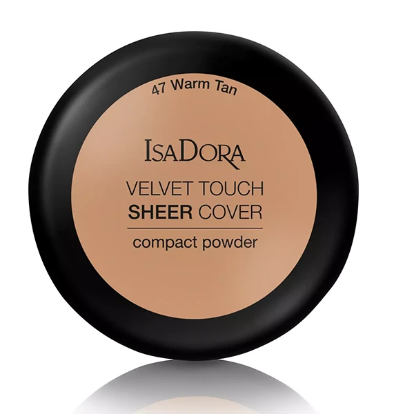 Velvet Touch Sheer Cover Compact Powder by IsaDora in Shade 47 Warm Tan