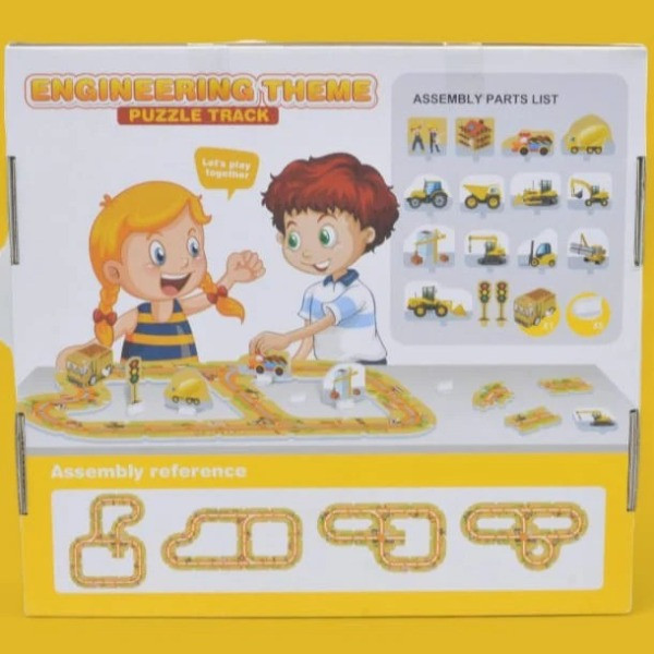 Engineering Theme Puzzle Track Set - Build, Learn, and Play