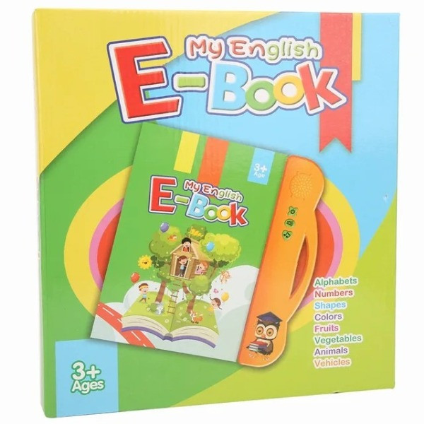 Learning Book with Sound, Educational English Reading Book - Alphabets, Numbers, Animals, Fruits, Shapes &amp;amp;amp; Vehicles (Multicolor)